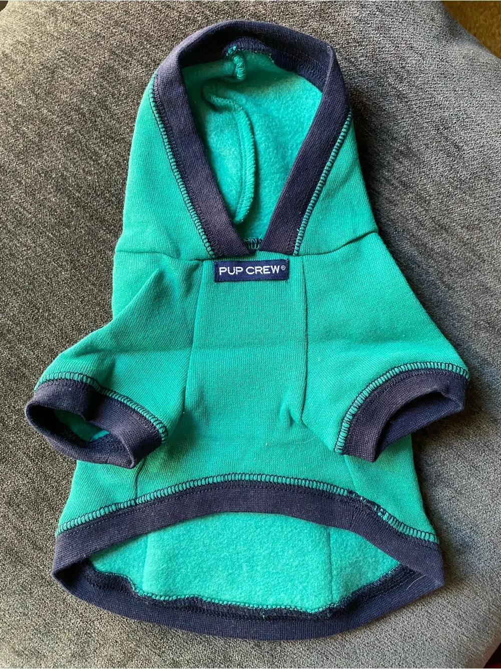 Teal & Navy Quilted Dog Hoodie